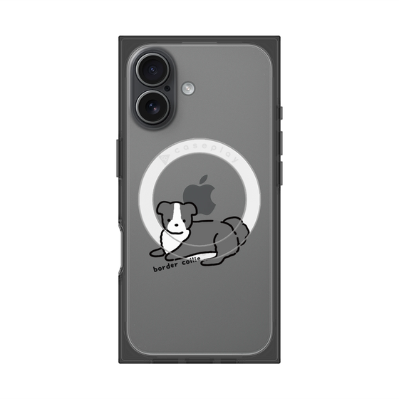 プレミアムスクエアケース with MagSafe［ オリジナル - CASEPLAYイヌ - border collie ］