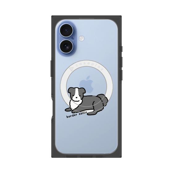 プレミアムスクエアケース with MagSafe［ オリジナル - CASEPLAYイヌ - border collie ］