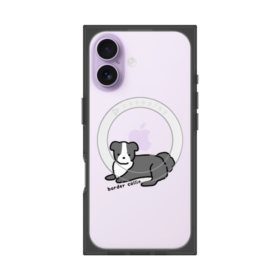 プレミアムスクエアケース with MagSafe［ オリジナル - CASEPLAYイヌ - border collie ］