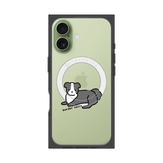 プレミアムスクエアケース with MagSafe［ オリジナル - CASEPLAYイヌ - border collie ］