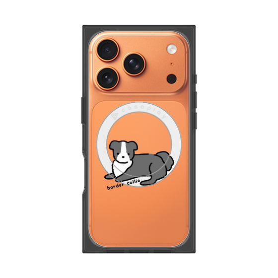 プレミアムスクエアケース with MagSafe［ オリジナル - CASEPLAYイヌ - border collie ］