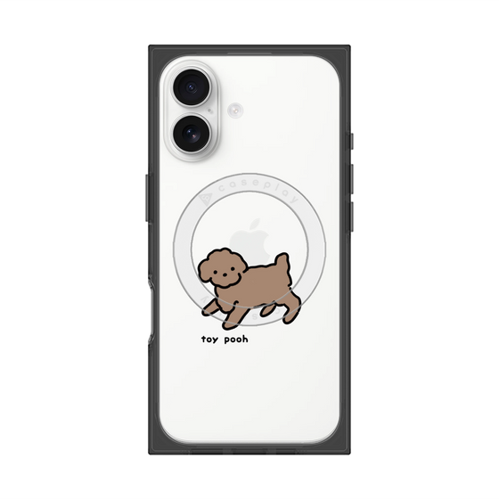 プレミアムスクエアケース with MagSafe［ オリジナル - CASEPLAYイヌ - toy pooh ］