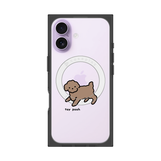 プレミアムスクエアケース with MagSafe［ オリジナル - CASEPLAYイヌ - toy pooh ］