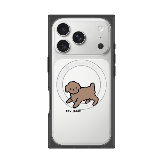 プレミアムスクエアケース with MagSafe［ オリジナル - CASEPLAYイヌ - toy pooh ］