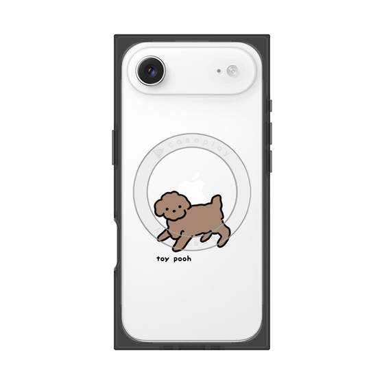 プレミアムスクエアケース with MagSafe［ オリジナル - CASEPLAYイヌ - toy pooh ］