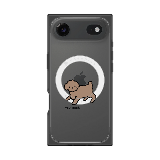 プレミアムスクエアケース with MagSafe［ オリジナル - CASEPLAYイヌ - toy pooh ］