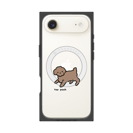 プレミアムスクエアケース with MagSafe［ オリジナル - CASEPLAYイヌ - toy pooh ］