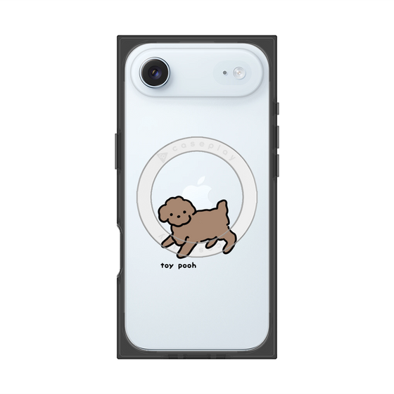 プレミアムスクエアケース with MagSafe［ オリジナル - CASEPLAYイヌ - toy pooh ］