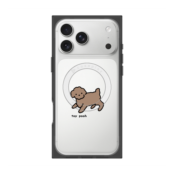プレミアムスクエアケース with MagSafe［ オリジナル - CASEPLAYイヌ - toy pooh ］