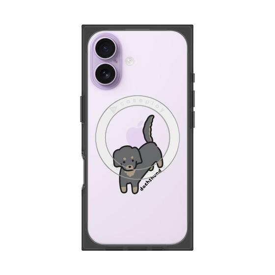 プレミアムスクエアケース with MagSafe［ オリジナル - CASEPLAYイヌ - dachsund ］