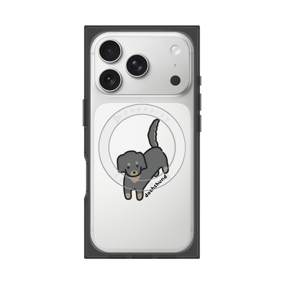プレミアムスクエアケース with MagSafe［ オリジナル - CASEPLAYイヌ - dachsund ］