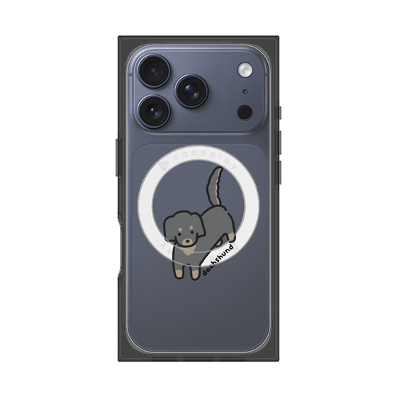 プレミアムスクエアケース with MagSafe［ オリジナル - CASEPLAYイヌ - dachsund ］