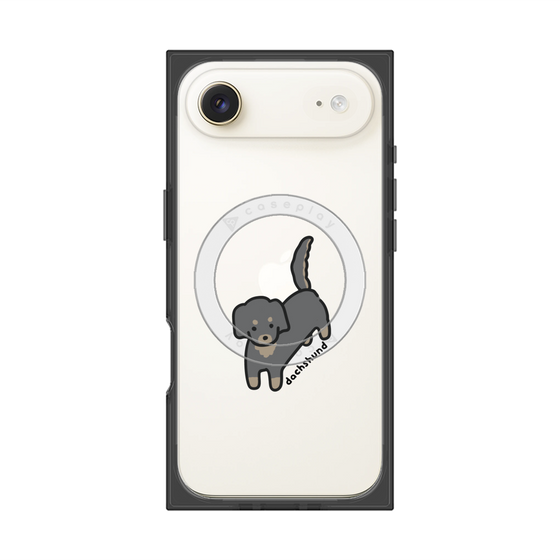 プレミアムスクエアケース with MagSafe［ オリジナル - CASEPLAYイヌ - dachsund ］