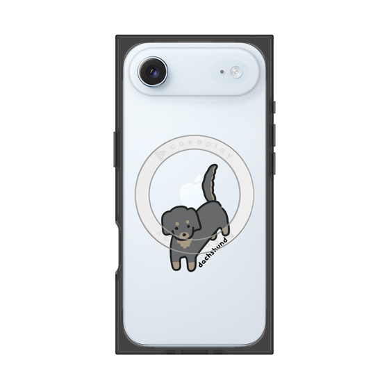 プレミアムスクエアケース with MagSafe［ オリジナル - CASEPLAYイヌ - dachsund ］
