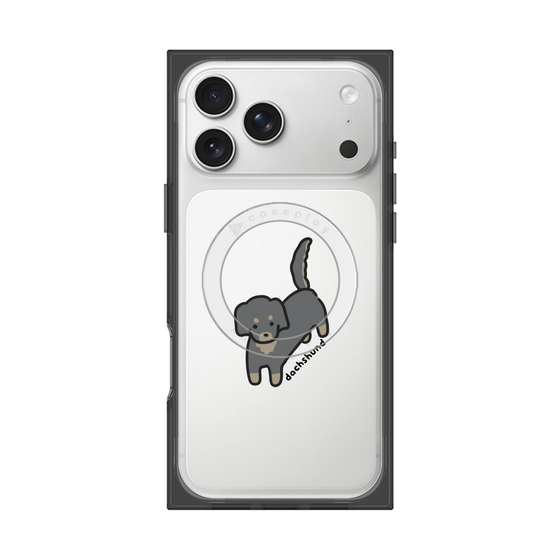 プレミアムスクエアケース with MagSafe［ オリジナル - CASEPLAYイヌ - dachsund ］