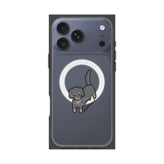 プレミアムスクエアケース with MagSafe［ オリジナル - CASEPLAYイヌ - dachsund ］