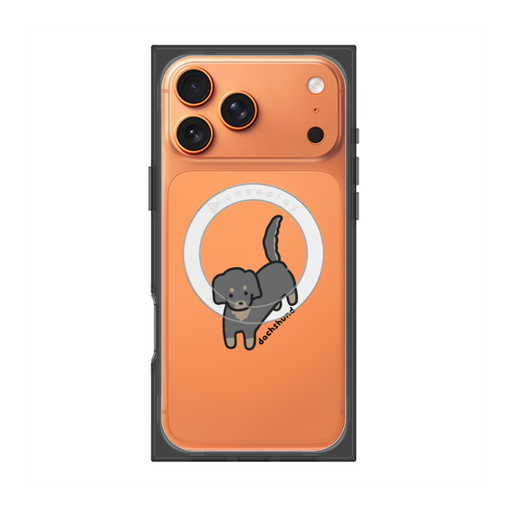 プレミアムスクエアケース with MagSafe［ オリジナル - CASEPLAYイヌ - dachsund ］