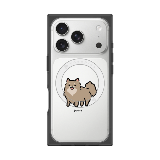 プレミアムスクエアケース with MagSafe［ オリジナル - CASEPLAYイヌ - pome ］