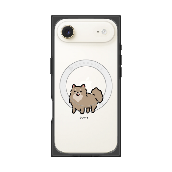 プレミアムスクエアケース with MagSafe［ オリジナル - CASEPLAYイヌ - pome ］