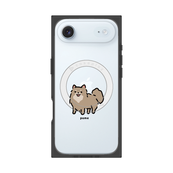 プレミアムスクエアケース with MagSafe［ オリジナル - CASEPLAYイヌ - pome ］