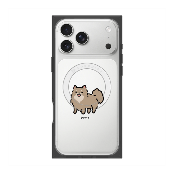 プレミアムスクエアケース with MagSafe［ オリジナル - CASEPLAYイヌ - pome ］