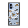 プレミアムスクエアケース with MagSafe［ オリジナル - CASEPLAYイヌ総柄 - color ］