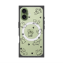 プレミアムスクエアケース with MagSafe［ オリジナル - CASEPLAYイヌ総柄 - black ］