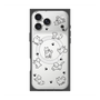 プレミアムスクエアケース with MagSafe［ オリジナル - CASEPLAYイヌ総柄 - black ］