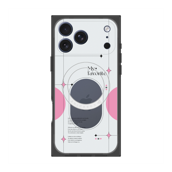 プレミアムスクエアケース with MagSafe［ オリジナル - チェキケース - ピンク ］