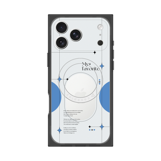プレミアムスクエアケース with MagSafe［ オリジナル - チェキケース - ブルー ］