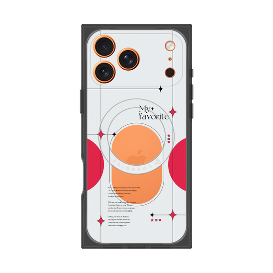 プレミアムスクエアケース with MagSafe［ オリジナル - チェキケース - レッド ］