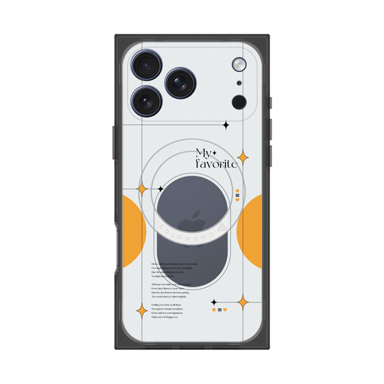 プレミアムスクエアケース with MagSafe［ オリジナル - チェキケース - オレンジ ］