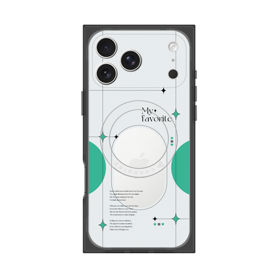 プレミアムスクエアケース with MagSafe［ オリジナル - チェキケース - グリーン ］