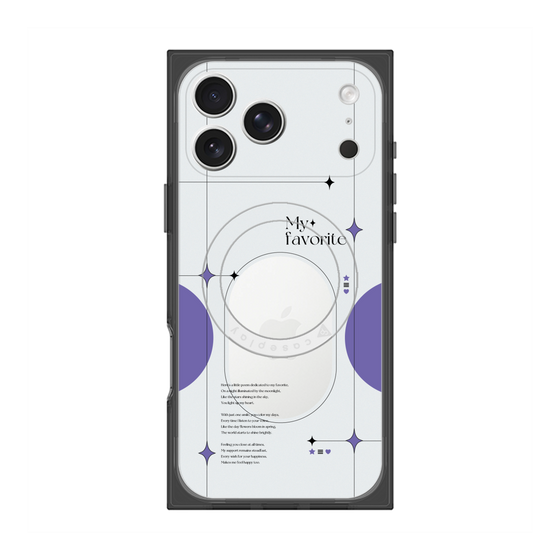 プレミアムスクエアケース with MagSafe［ オリジナル - チェキケース - パープル ］