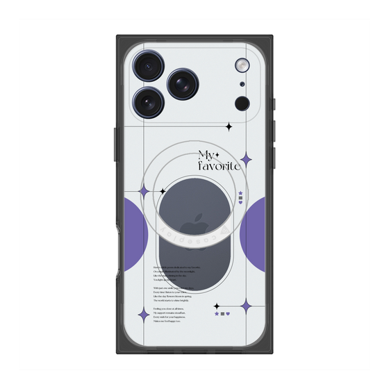 プレミアムスクエアケース with MagSafe［ オリジナル - チェキケース - パープル ］