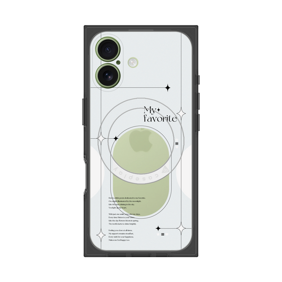 プレミアムスクエアケース with MagSafe［ オリジナル - チェキケース - ホワイト ］