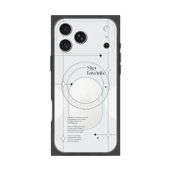 プレミアムスクエアケース with MagSafe［ オリジナル - チェキケース - ホワイト ］