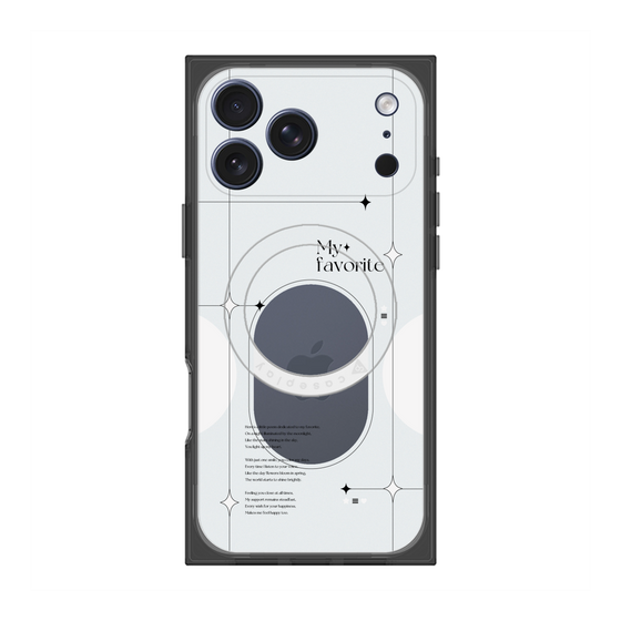 プレミアムスクエアケース with MagSafe［ オリジナル - チェキケース - ホワイト ］