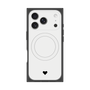プレミアムスクエアケース with MagSafe［ オリジナル - 推し色ハート - ホワイト ］