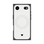 プレミアムスクエアケース with MagSafe［ オリジナル - 推し色ハート - ホワイト ］