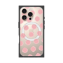 プレミアムスクエアケース with MagSafe［ オリジナル - 推し色水玉 - ピンク ］