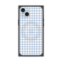 プレミアムスクエアケース with MagSafe［ オリジナル - 推し色チェック - ブルー ］