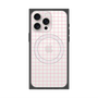 プレミアムスクエアケース with MagSafe［ オリジナル - 推し色チェック - ピンク ］