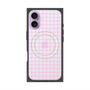 プレミアムスクエアケース with MagSafe［ オリジナル - 推し色チェック - ピンク ］