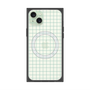 プレミアムスクエアケース with MagSafe［ オリジナル - 推し色チェック - グリーン ］