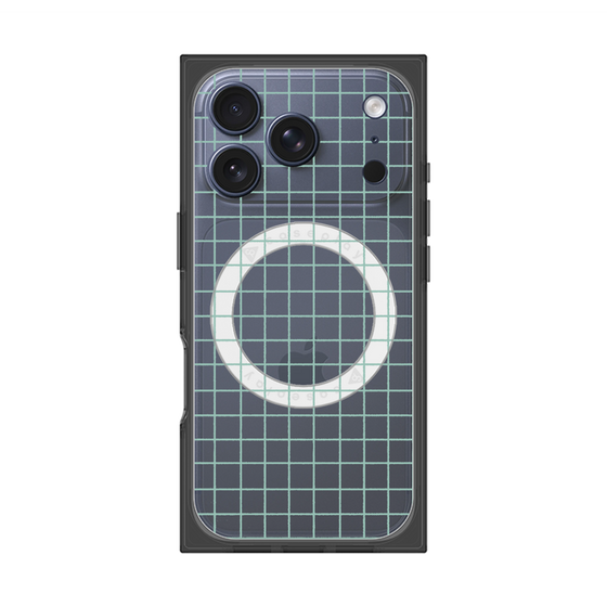 プレミアムスクエアケース with MagSafe［ オリジナル - 推し色チェック - グリーン ］