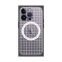 プレミアムスクエアケース with MagSafe［ オリジナル - 推し色チェック - ホワイト ］
