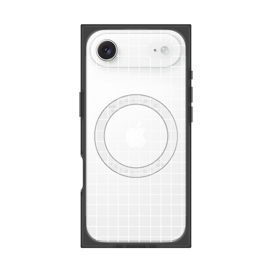 プレミアムスクエアケース with MagSafe［ オリジナル - 推し色チェック - ホワイト ］