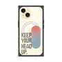 プレミアムスクエアケース with MagSafe［ オリジナル - ドットオーバーレイ - KEEP YOUR HEAD UP/A ］