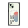 プレミアムスクエアケース with MagSafe［ オリジナル - ドットオーバーレイ - KEEP YOUR HEAD UP/A ］